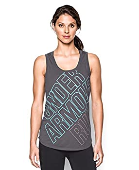 【中古】【輸入品・未使用】Under Armour Women 's UA Oversized Runグラフィックタンク L グレー|ムジカ&フェリーチェ店