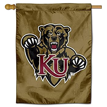 【中古】【輸入品・未使用】KU Bears両面House Flag