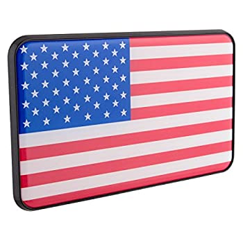 【中古】【輸入品・未使用】Bicycle Car Rack Triktopz Hitch Cover 2in Flag American by Trik Topz