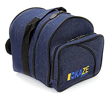 【中古】【輸入品・未使用】(Denim) - KAZE SPORTS 1 Ball Spare Kit Single Tote Bowling Add On Bag