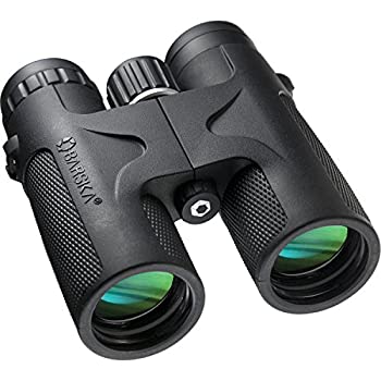 【中古】【インポート品・未当て嵌める】Barska Optics BAK-4 黒いことフォーク小型望遠鏡 緑であること水晶体付き添い人 12x42粍 黒いこと