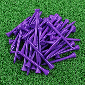 【中古】【輸入品・未使用】(Purple) - Crestgolf Golf Tee 5.1cm - 1.9cm Deluxe Tee Pack of 100|ムジカ&フェリーチェ店