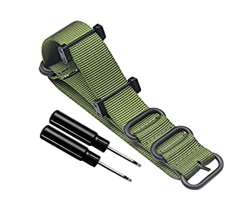 【中古】【インポート品・未当て嵌める】Octane Bands Zulu 同盟罷業一回り Suunto Core用 24粍 5輪っか ナイロンダンス楽隊 ラグアダプター ねじ打ちきり ねじ打ちきり 手道具付き添い人