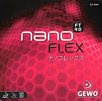 【中古】【輸入品・未使用】Gewo Nanoflex FT 40テーブルテニスゴム、ブラック、2.1?MM。スポンジ厚さ