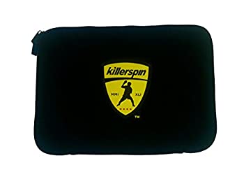 【中古】【インポート品・未当て嵌める】Killerspinブラックスリーブテーブルテニスパドルバッグ???Ping Pong Case for 4?Paddles Secured with Elastic Fastener