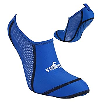 【中古】【インポート品・未当て嵌める】[SwimTech] 水浴びスウィミングプールSock???Junior???青み- UK Kids Shoe Size 1-4 青み