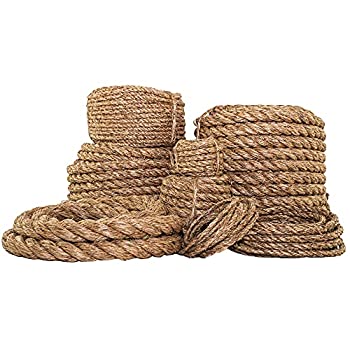 【中古】【輸入品・未使用】SGT KNOTS ツイストマニラロープ 1/4インチ、5/16インチ、3/8インチ、1/2インチ、5/8インチ、3/4インチ、1インチ、1.25インチ、1.5インチ、2イン