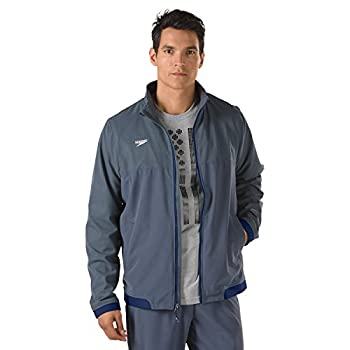 【中古】【輸入品・未使用】Speedo メンズ テック ウォームアップジャケット M ブルー
