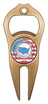 【中古】【インポート品・未当て嵌める】Hat Trick Openers 6?- インチ - 1ゴルフDivot Tool With USAロゴタイプ、ゴールド