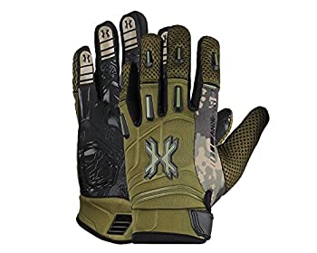 【中古】【輸入品・未使用】HK Army フルフィンガーハードラインペイントボールグローブ (オリーブ、Sサイズ)