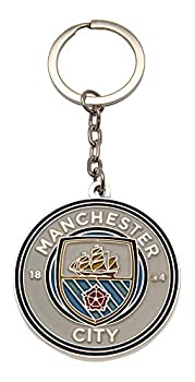【中古】【インポート品・未当て嵌める】Manchester City (マンチェスター・シティ FC) 堅苦しさ キーホルダー MC09417B スポーツ・アウトドア-その他-サッカー・フットサル