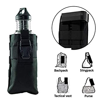 【中古】【インポート品・未当て嵌める】Clakit Water Bottle StrapPack (Black)%ｶﾝﾏ% Backpack Shoulder Strap Pocket%ｶﾝﾏ% Fits Bottle up to 3.25%ﾀﾞﾌﾞﾙｸｫｰﾃ% Wide 141［並行輸入］