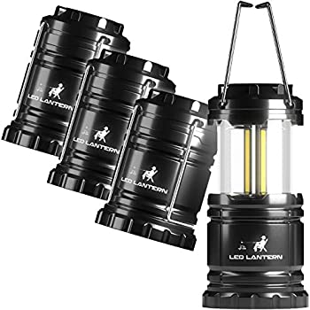 【中古】【輸入品・未使用】MalloMe LED Camping Lantern Flashlights 4 Pack - Super Bright - 350 Lumen Portable Outdoor Lights with 12 AA Batteries (Black%ｶﾝﾏ% Coll