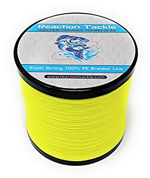 【中古】【インポート品・未当て嵌める】Reaction Tackle 高性能 編組 釣り糸 多色詳しく述べる 50LB (1000 yards)