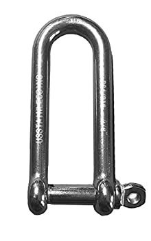 【中古】【インポート品・未当て嵌める】Stainless Steel 316 Long D Shackle 3/8%ﾀﾞﾌﾞﾙｸｫｰﾃ% (10粍) Marine Grade Dee
