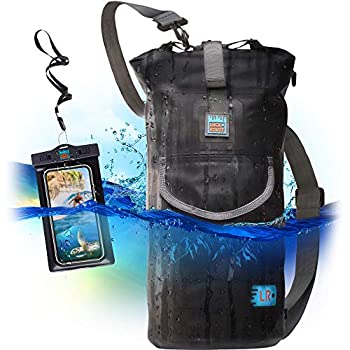 【中古】【輸入品・未使用】(10L%ｶﾝﾏ% Black) - Luck route Waterproof Dry Bag with Backpack Straps and Pockets - Floating DryBag for Beach - Sack for Kayaking Boati