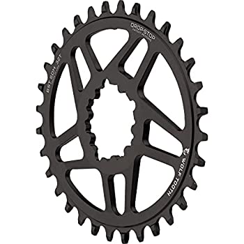 【中古】【輸入品・未使用】Wolf Tooth Boost モノプラト オーバル 直接取り付け用 ブラック 32歯