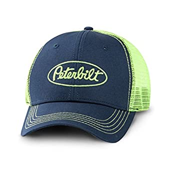 【中古】【輸入品・未使用】Peterbilt ネオングリーン&ブルー スナップバック メッシュ キャップ/帽子