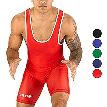 【中古】【インポート品・未当て嵌める】(XX-Large%ｶﾝﾏ% Red) - Elite Sports NEW ITEM Standard Wrestling Singlet