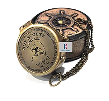 【中古】【インポート品・未当て嵌める】collectibleアンティーク航する金管楽器ロバート・フロストヴィンテージポケットコンパスNavigational羅針儀NAUTICALMART