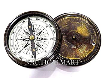 【中古】【インポート品・未当て嵌める】アンティーク ノーティカル 衣嚢羅針儀 - 40年暦 航する会差し上げ物