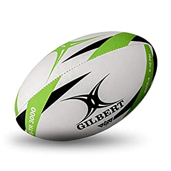 【中古】【インポート品・未当て嵌める】ギルバート ラグビーボール 4号 G-TR 3000 白 緑 黒 [並行輸入品]