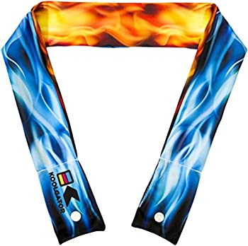【中古】【輸入品・未使用】KOOLGATOR CW-R-FL1 Cooling Neck Wrap-Flames Blue & Red Design|ムジカ&フェリーチェ店