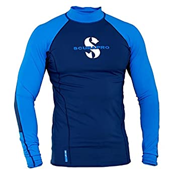 【中古】【輸入品・未使用】(Small%カンマ% Aegean) - ScubaPro Men's UPF 80 T-Flex Long Sleeve Rash Guard|ムジカ&フェリーチェ店