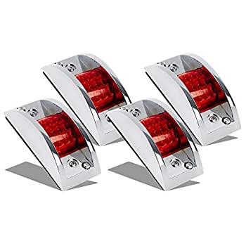 【中古】【輸入品・未使用】Partsam LEDトレーラークリアランスとサイドマーカーライト12個 レッド 密封クロム アーマードLED4個｜ムジカ＆フェリーチェ店 12,407円