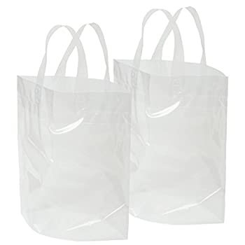 【中古】【輸入品・未使用】grinderPUNCH クリアバッグ ソフトループハンドル付き 12インチ X 12インチ X 6インチ 厚い プラスチック ショッピング ランチ スタジアム トー