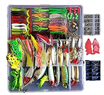 【中古】【輸入品・未使用】Lyu Bao 275PCS Fishing Lures Set Tackle including Crankbaits%ｶﾝﾏ% Spinnerbaits%ｶﾝﾏ% Plastic worms%ｶﾝﾏ% Jigs%ｶﾝﾏ% Topwater Lures Hook fo