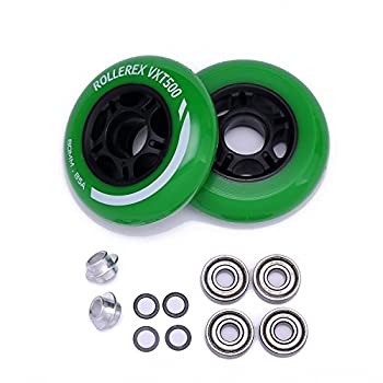 【中古】【インポート品・未当てはめる】rollerexインライン滑る/Rollerblade車輪vxt500?80?粍 (8?- Packまたは2?- Packまたは2車輪W/ベアリング、スペーサー座金)