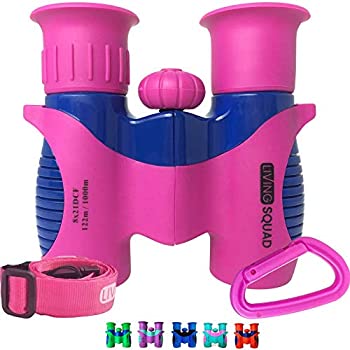 【中古】【輸入品・未使用】(Pink/Blue) - Kids Binoculars Shock Proof Set - 8x21 High Resolution for Bird Watching - Real Educational Learning Play Toys - Birthday|ムジカ&フェリーチェ店