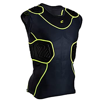 【中古】【インポート品・未当て嵌める】耳あたらしいChampro Bull Rush Footballラクロス成年者用パッド入り口・入口no Sleeve Compressionプルオーバー Adult XLarge