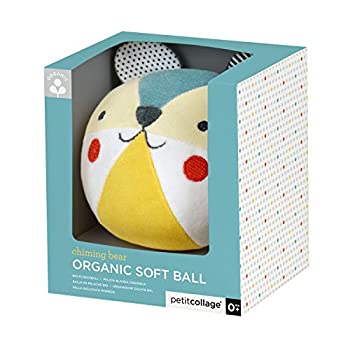 【中古】【輸入品・未使用】(Bear) - Petit Collage Organic Baby Chime Ball%カンマ% Bear|ムジカ&フェリーチェ店