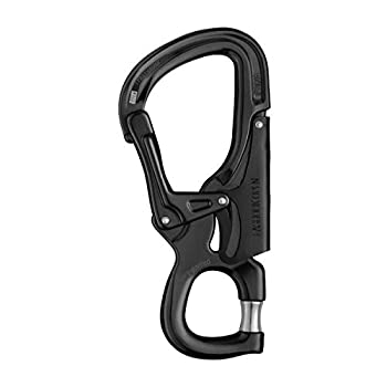 【中古】【輸入品・未使用】ペツル PETZL EASHOOK Open イーズフック オープン ブラック カラビナ｜ムジカ＆フェリーチェ店