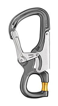 【中古】【インポート品・未当て嵌める】Petzl EASHOOK 明けっ広げカラビナ（薄墨色） スポーツ・アウトドア-カラビナ