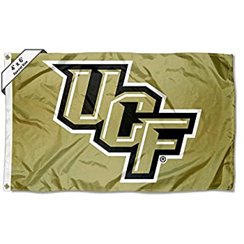 【中古】【輸入品・未使用】College Flags & Banners Co. UCF Knights 4フィートx6フィート メタリックゴールドフラッグ