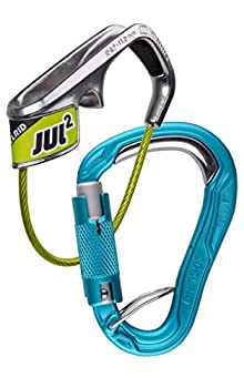 【中古】【輸入品・未使用】EDELRID Jul 2 HMS Bulletproof トリプルロック FG カラビナ - アイスミント
