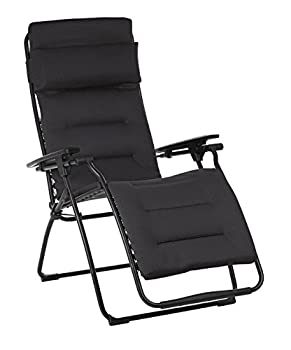 【中古】【輸入品・未使用】Lafuma LFM3120-6135 Futura Air Comfort Folding Recliner%ｶﾝﾏ% Acier Black 141［並行輸入］