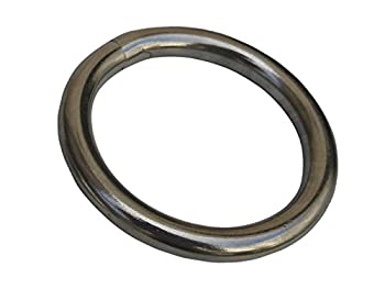 【中古】【輸入品・未使用】MarineNow ステンレススチールラウンドリング 316 マリングレード 7/16インチ x 2 3/4インチ (12mm x 70mm)、1パック