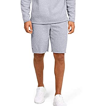 【中古】【インポート品・未当て嵌める】Under Armour Men\u0027s UA Hustle Fleece Short (3X-Large%ｶﾝﾏ% True Gray Heather-Black)