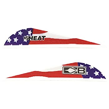 【中古】【インポート品・未当て嵌める】Bohning Heat Vanes 亜米利加軍旗 36枚容器に並べる 赤いこと。