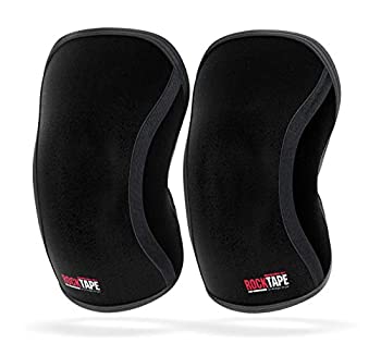 【中古】【輸入品・未使用】RockTape 膝スリーブ 2個パック 競技グレード 厚さ5mmまたは7mm 圧縮ネオプレン 超ロング VMOサポート アサシン 5mm L