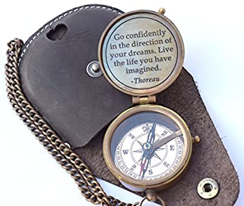 【中古】【インポート品・未当て嵌める】NEOVIVID Thoreau\u0027s Go自負心を持って目じるし入り口・入口羅針儀を目じるし入り口・入口なめし革入れもの、難民キャンプ用羅針儀、小船用羅針儀、差し上げ物用羅針儀、卒式