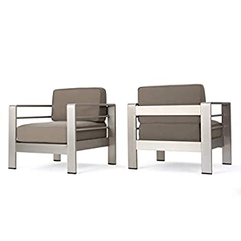 【中古】【インポート品・未当て嵌める】Coral Bay Outdoor Club Chairs w/Water Resistant Cushions (2) 141［並行輸入］
