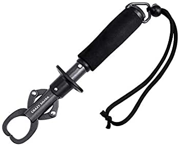 【中古】【インポート品・未当て嵌める】CRAZY SHARK フィッシュグリップ フィッシュキャッチャー 魚掴み器 魚つかみ 軽さ フィッシュグリッパー ステンレス鋼 多役立つこと手道具 持ちはこび助けになる