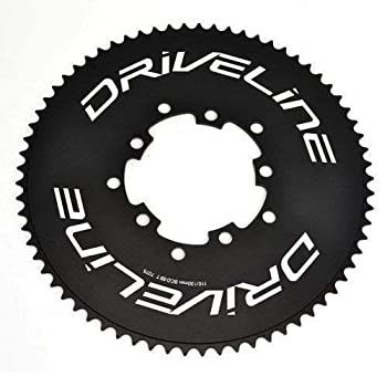 【中古】【輸入品・未使用】Driveline 69T AL7075 Road Bike Bicycle TT Chainring 69T%ｶﾝﾏ% BCD 110/130mm%ｶﾝﾏ% Black%ｶﾝﾏ% ST1408