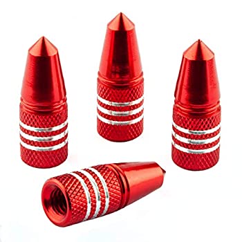 【中古】【インポート品・未当て嵌める】銀輪用ビットプレスタバルブキャップ ? アルマイト軽銀 ? 仏式/フランス共和国弁膜に当て嵌める ? ひな形：写真機、ロケット花火、バーガー（4
