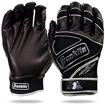 【中古】【輸入品・未使用】Franklin Sports クロムパワーストラップ バッティンググローブ ブラック 大人用 Lサイズ|ムジカ&フェリーチェ店